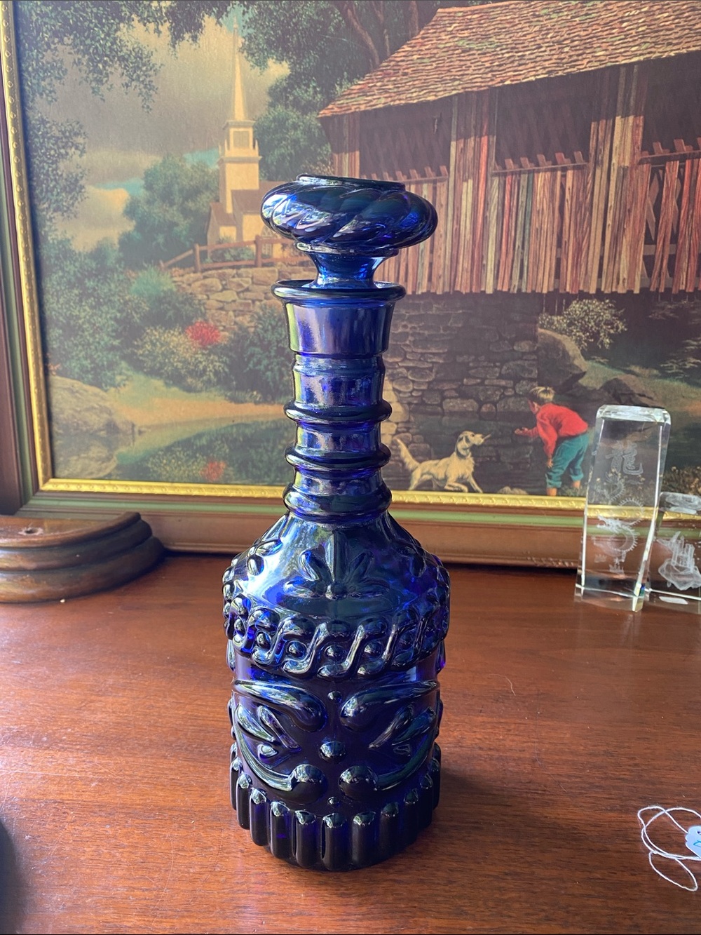 Vintage 1970s Jim Beam Kentucky Derby Bourbon Decanter